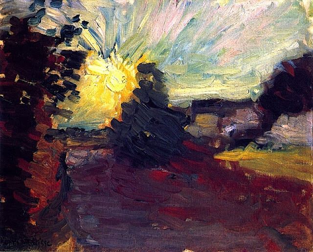 Coucher de soleil en Corse - 1898 - Henri Matisse